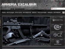 Tablet Screenshot of excalibursport.it